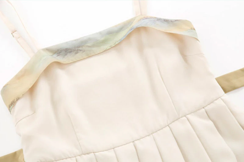 green landscape modern hanfu dress