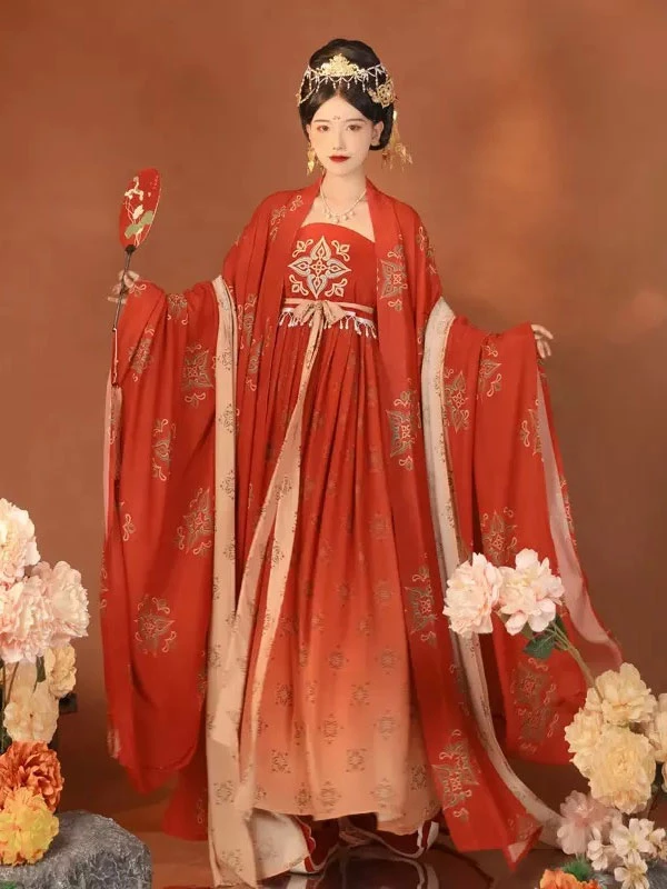 how to style long hanfu maxi dress