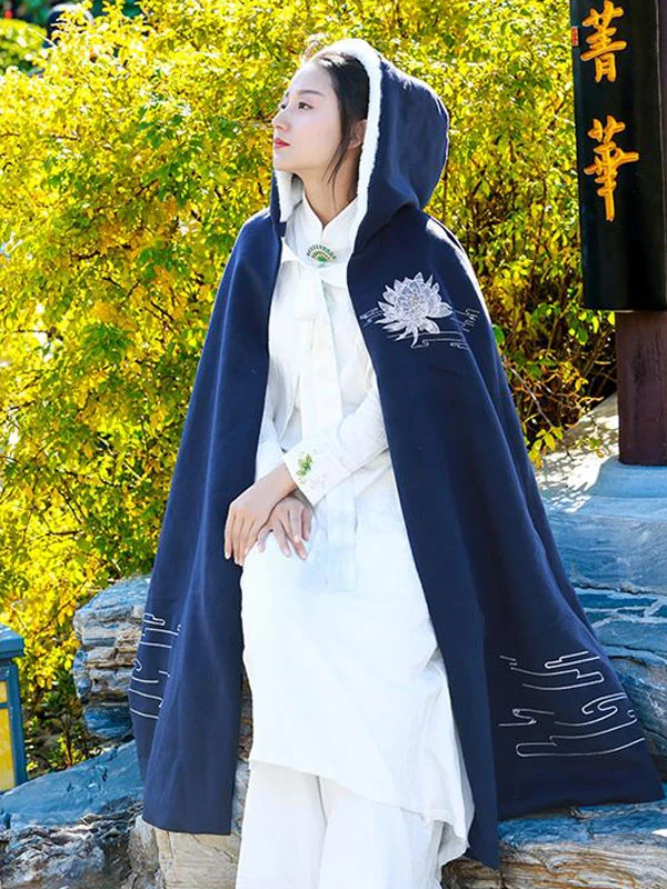 keep warm in cold days with wool hanfu