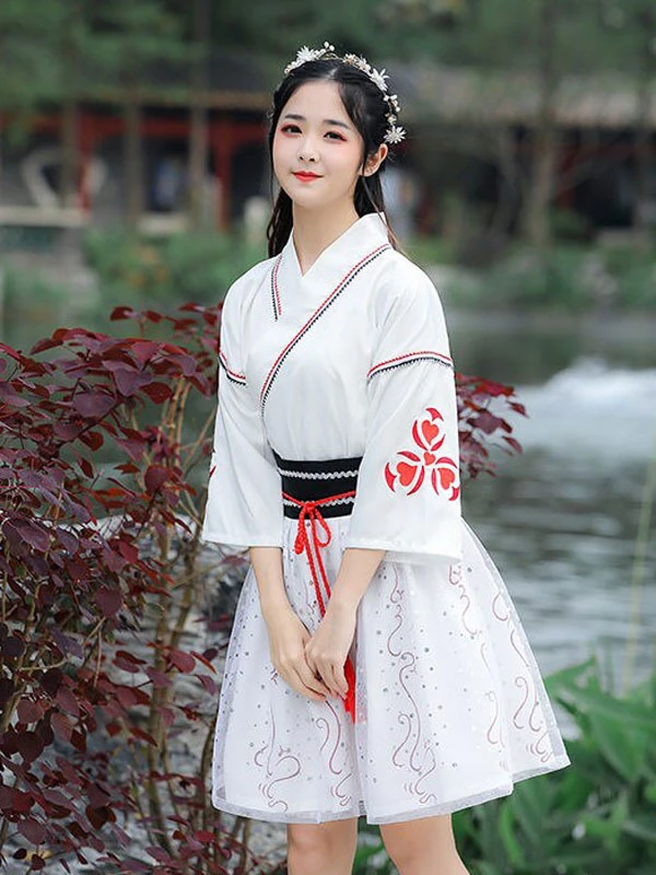 short hanfu mini dresses for daily party
