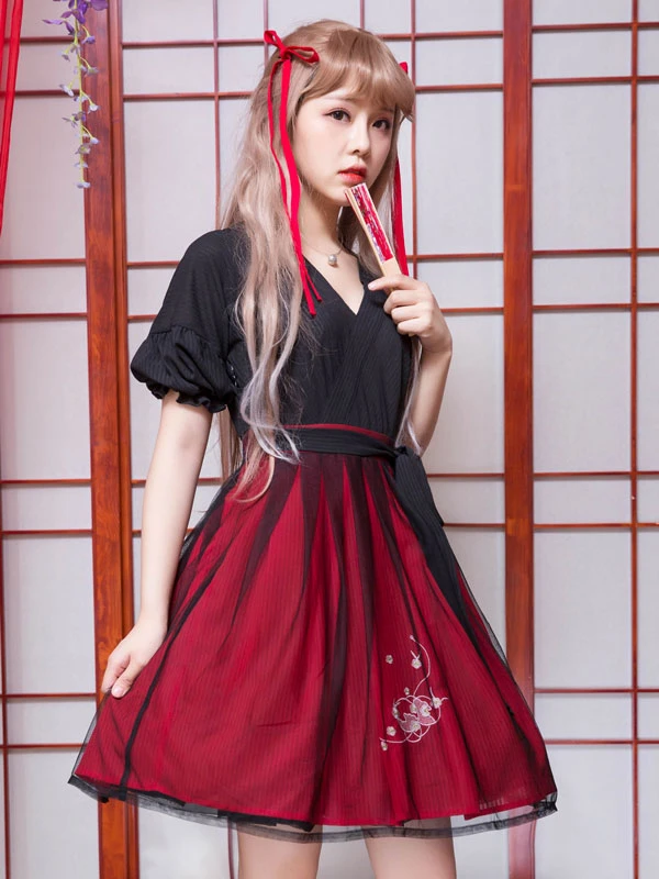 short hanfu mini dresses for daily party