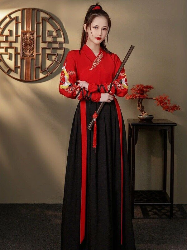 simple womens plus size hanfu dresses