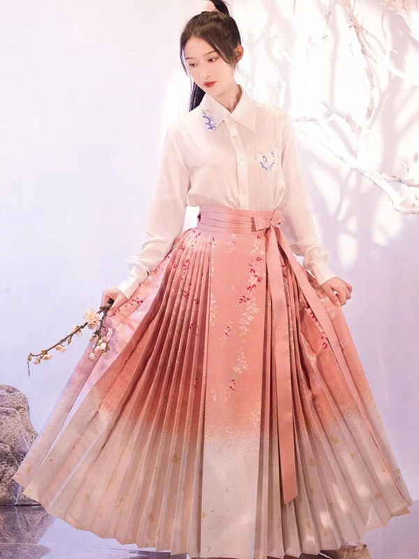 mamianqun hanfu horse face skirt for women