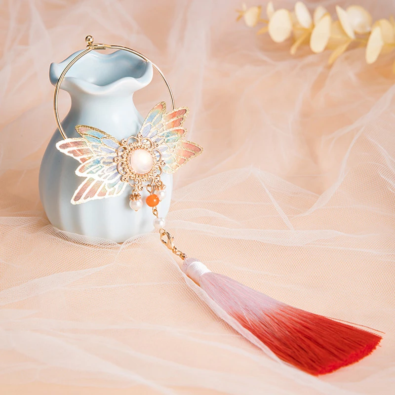 butterfly ring hanfu accessory hair ornament