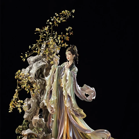 Creative Combination - Chinese Ancient Beauty and Hanfu in Fondant Cakes