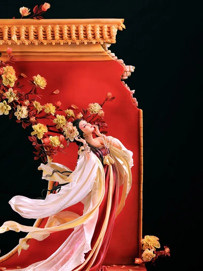 Creative Combination - Chinese Ancient Beauty and Hanfu in Fondant Cakes