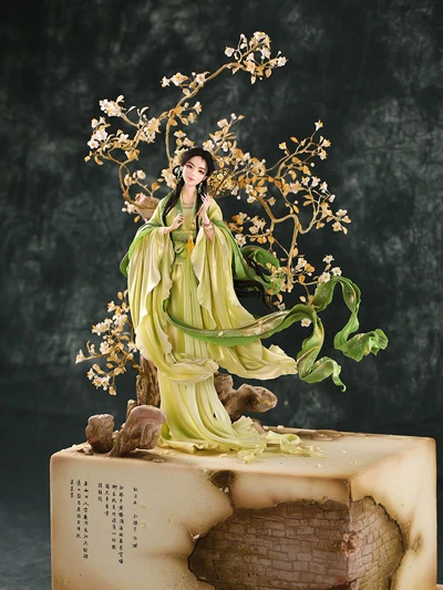 Creative Combination - Chinese Ancient Beauty and Hanfu in Fondant Cakes