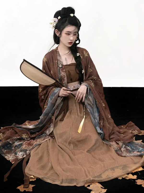 beautiful brown hanfu to your collection