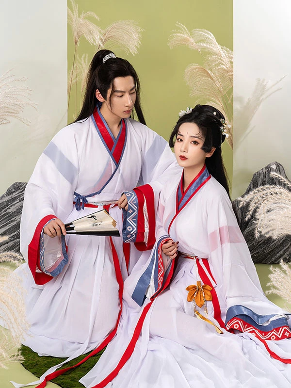 how to style a white hanfu dress