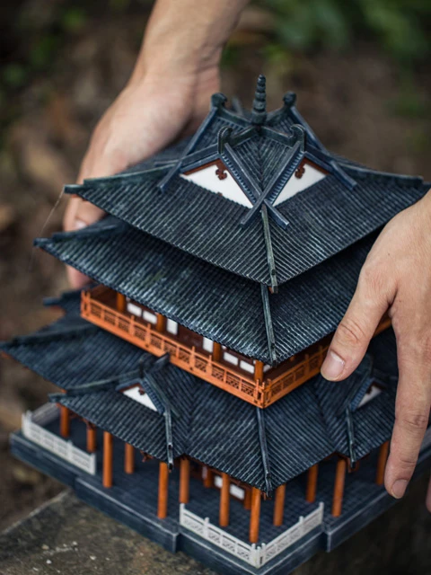 Recreating Chinese Architecture through Ingenious Building Blocks