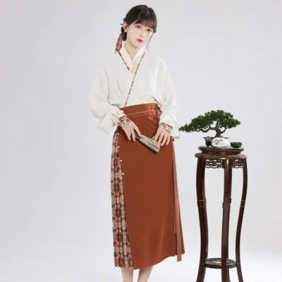 pine dye red black casual china hanfu