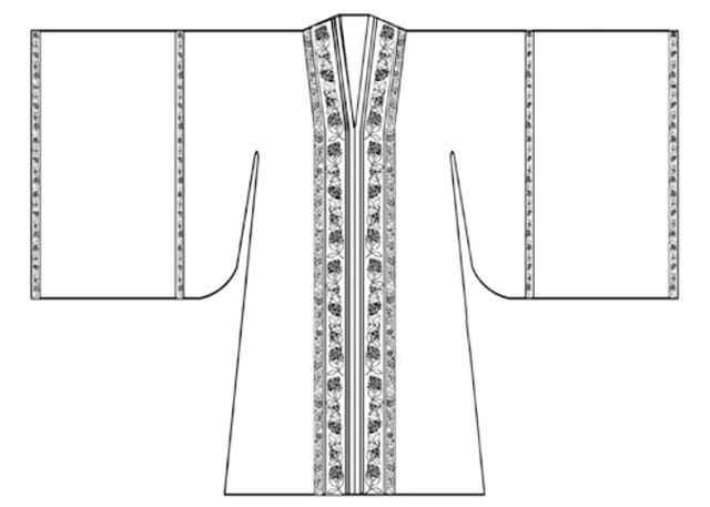 Motifs on the Lapel Edges of Traditional Chinese Hanfu Clothing 9