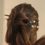 Vintage Hanfu Wooden Hairpin Handmade Cheongsam Hair Decoration