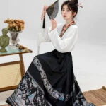 Women Mamian Skirt Ming Dynasty Modified Hanfu for Everyday Wear