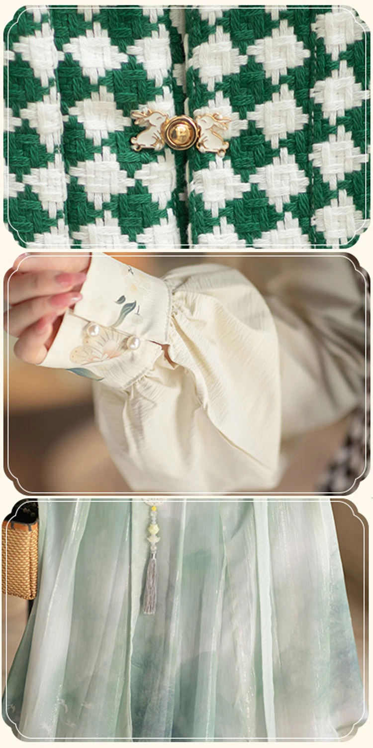Autumn Women Modern Hanfu Bijia Set for Daily Wear
