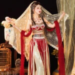 Dunhuang Style Exotic Costume Chinese Modern Hanfu Dress For Girl