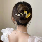 leaf hairclip casual hanfu accessories