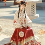 Winter Women Hanfu Ming Dynasty Aoqun Dress for New Year