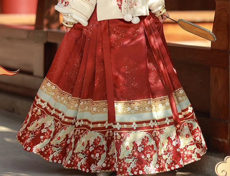 Winter Women Hanfu Ming Dynasty Aoqun Dress for New Year