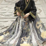 Autumn Women Qiyao Hanfu Wei Jin Martial Arts Style