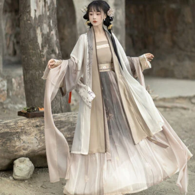 Song Dynasty Improved Qiyao Hanfu Daily Women Casual Suit