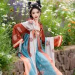 Summer Women Qixiong Ruqun Gorgeous Hanfu Skirt