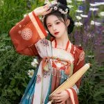 Summer Women Qixiong Ruqun Gorgeous Hanfu Skirt