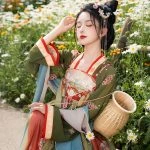 Summer Women Qixiong Ruqun Gorgeous Hanfu Skirt