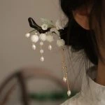 Traditional Wooden Hairpin Bell Orchid Hair Accessory Hanfu Styling