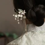 Traditional Wooden Hairpin Bell Orchid Hair Accessory Hanfu Styling