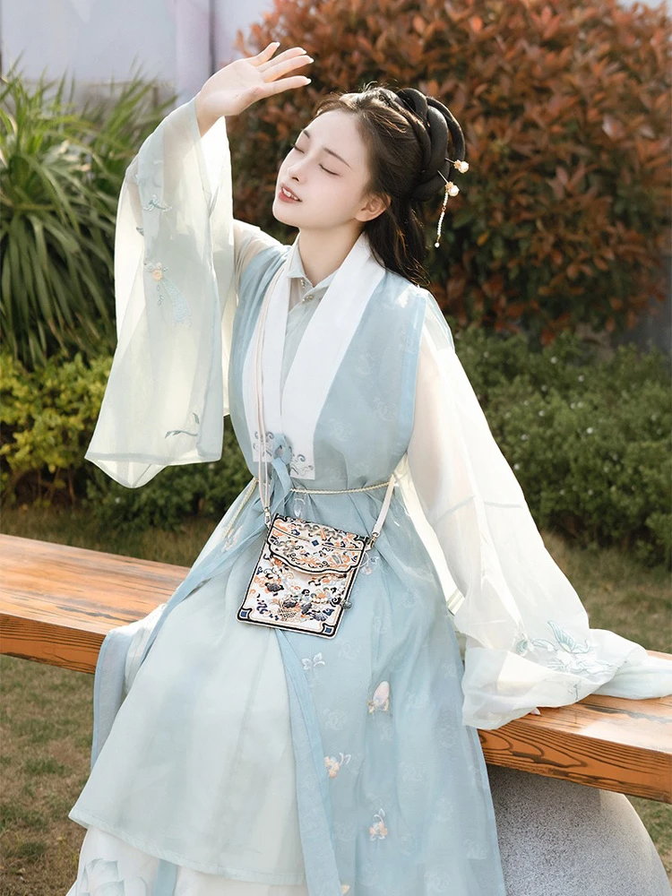 Cute Hanfu Bags Niche Embroidery Satchel for Girls