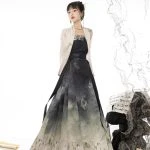 Stylish Chinese Fashion Women's Casual Hanfu Daily Mamian Skirt