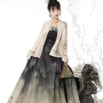 Stylish Chinese Fashion Women's Casual Hanfu Daily Mamian Skirt
