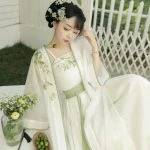 Summer Ladies Elegant Hanfu Daily Style Song Dynasty Dress