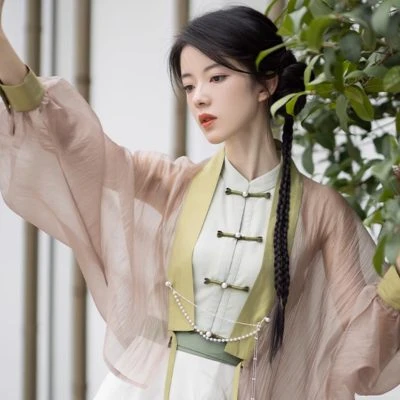 Women Fashion Dresses Summer Shirts Daily Hanfu Inspired Costume