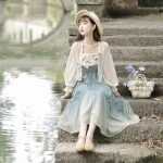 Women Han Element Fashion Dress Chinese Style Improved Daily Costume