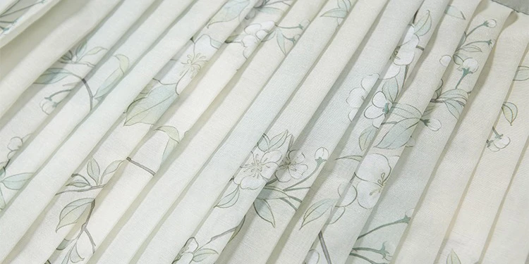 Spring New Women Hanfu Song Dynasty Elegant Dress Pear Flower