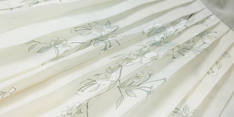 Spring New Women Hanfu Song Dynasty Elegant Dress Pear Flower