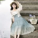 Women Han Element Fashion Dress Chinese Style Improved Daily Costume