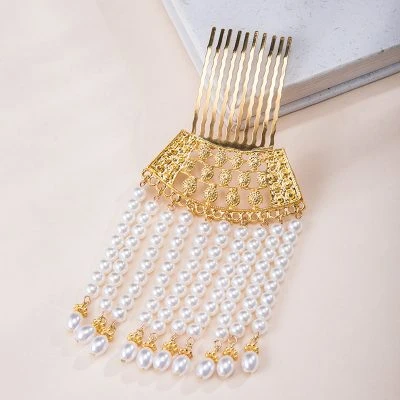 Hanfu Hairpin Pearl Hair Comb Decoration Song Dynasty Tassel Buyao