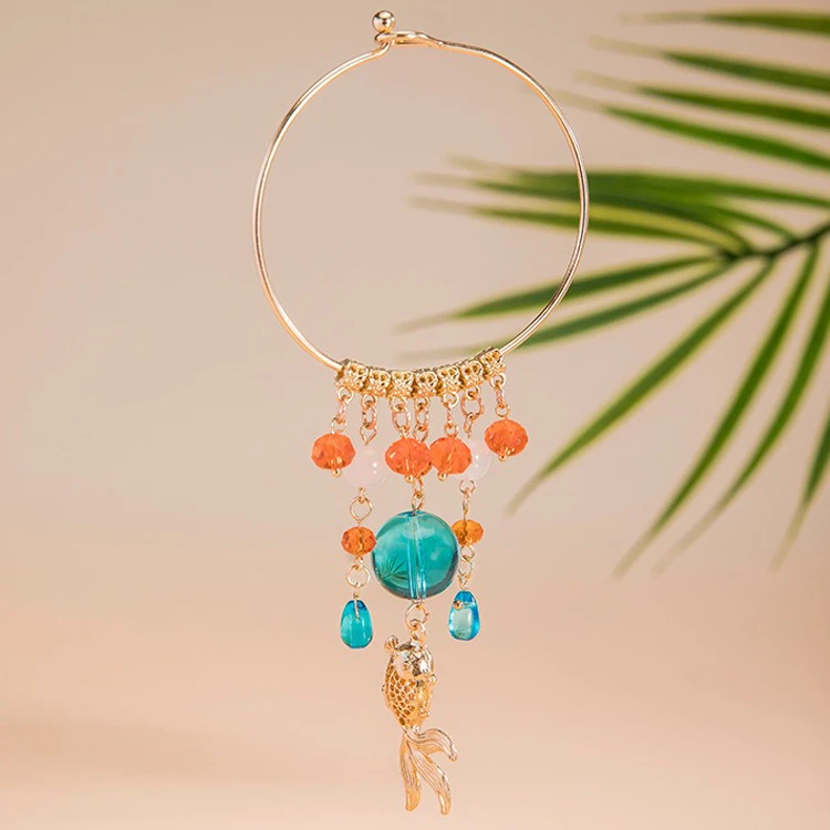 Vintage Bracelet Ancient Style Tassel Hanfu Jewelry Bangles
