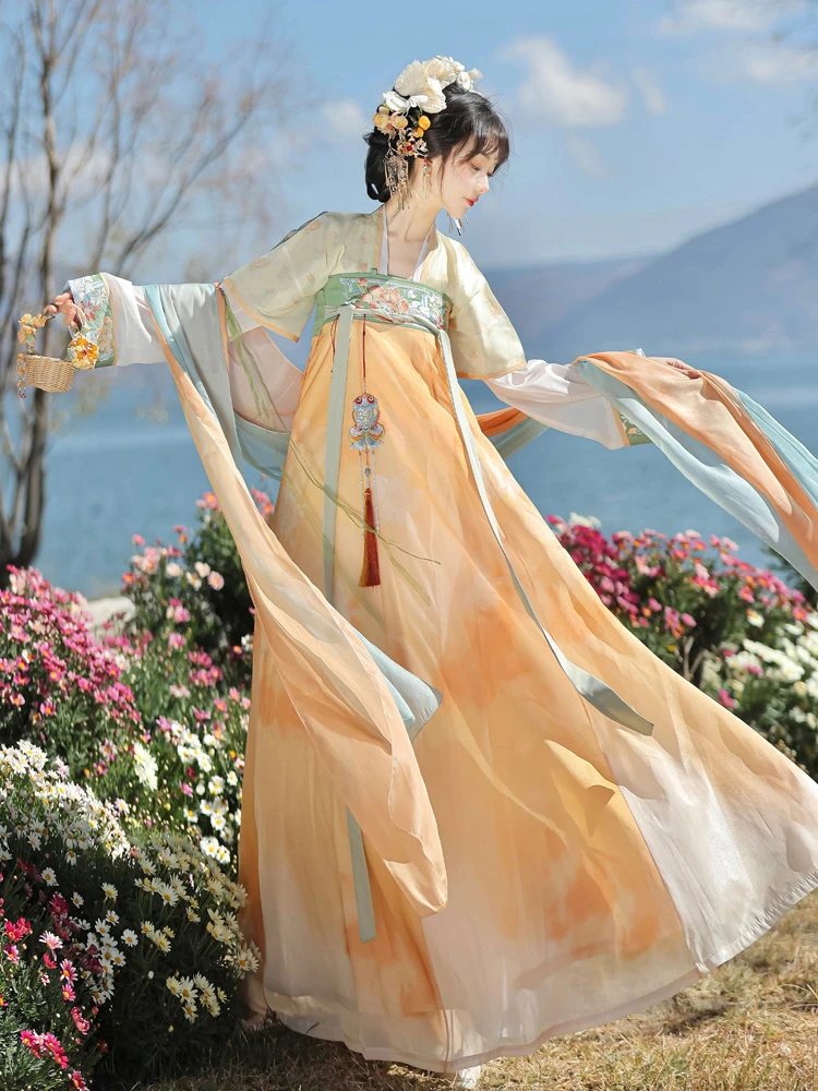 Women's Tang Dynasty Qixiong Shanqun Dress New Summer Elegant Skirt