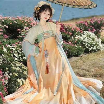 Women's Tang Dynasty Qixiong Shanqun Dress New Summer Elegant Skirt