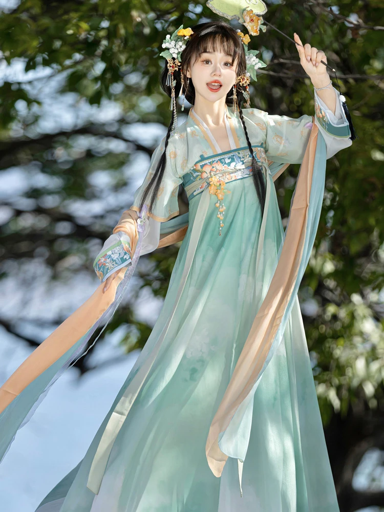 Women's Tang Dynasty Qixiong Shanqun Dress New Summer Elegant Skirt