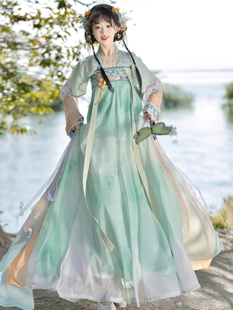 Women's Tang Dynasty Qixiong Shanqun Dress New Summer Elegant Skirt
