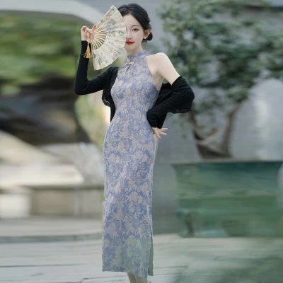 Ladies Cheongsam New Fashion Style Floral Qipao Sexy Dress