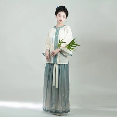 Women Summer Hanfu Ming Dynasty Classic Hanfu Round Neck