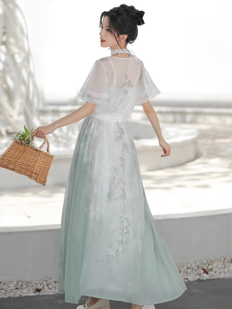 Women Fashion Dresses Han Elements Ma Mian Skirt Daily Style