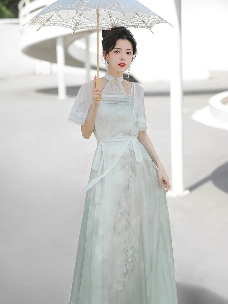 Women Fashion Dresses Han Elements Ma Mian Skirt Daily Style