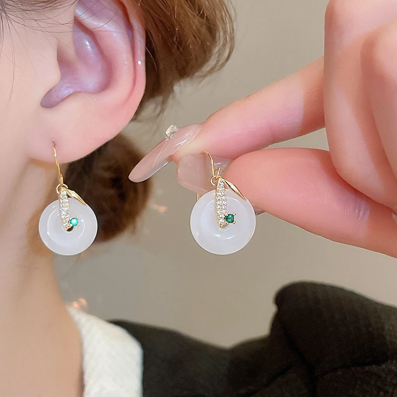 Circle-Ear-Hooks-Fashion-Geometric-Fashion-Earrings-1 Jade Leaf 2